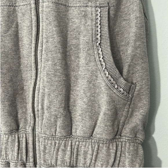 FP Movement Medium Jumpsuit Set Go Onesie Heather Gray pockets hood sleeveless - Picture 12 of 15